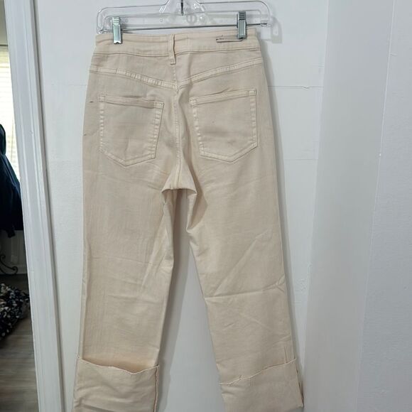 Anthropologie Pilcro Cream Ankle Cropped Jeans Versatile Design - Picture 3 of 16